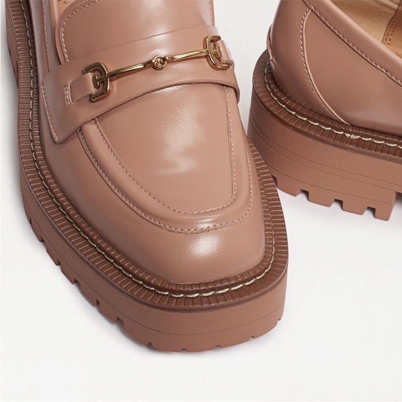 Sam Edelman Laurs Lug Sole Loafers maple sugar lk new 8.5 neutral blush lux - Picture 2 of 6